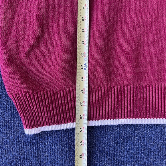 Vintage Cotton Traders Sweater Mens Extra Large Red Blue White Stars Striped 90s - Picture 5 of 7